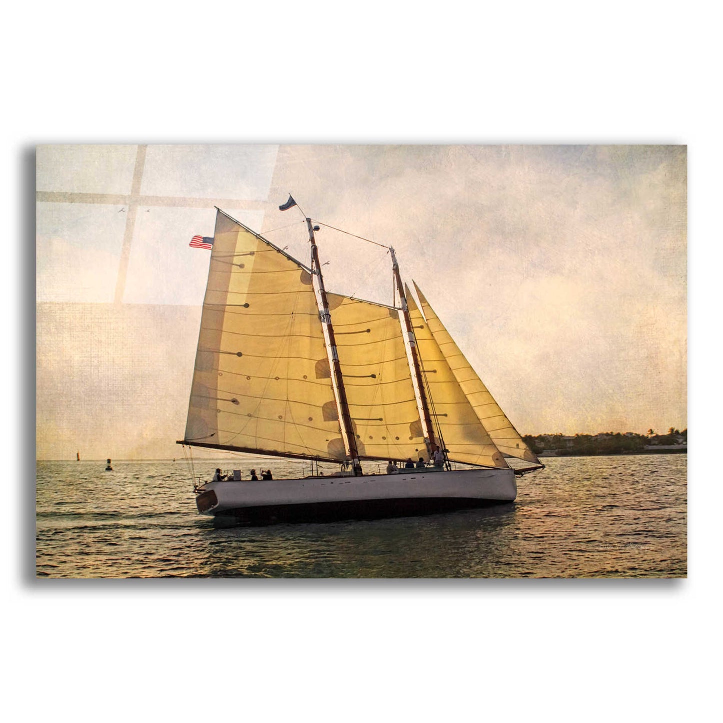 Epic Art 'Morning Sail' by Debra Van Swearingen, Acrylic Glass Wall Art,24x16