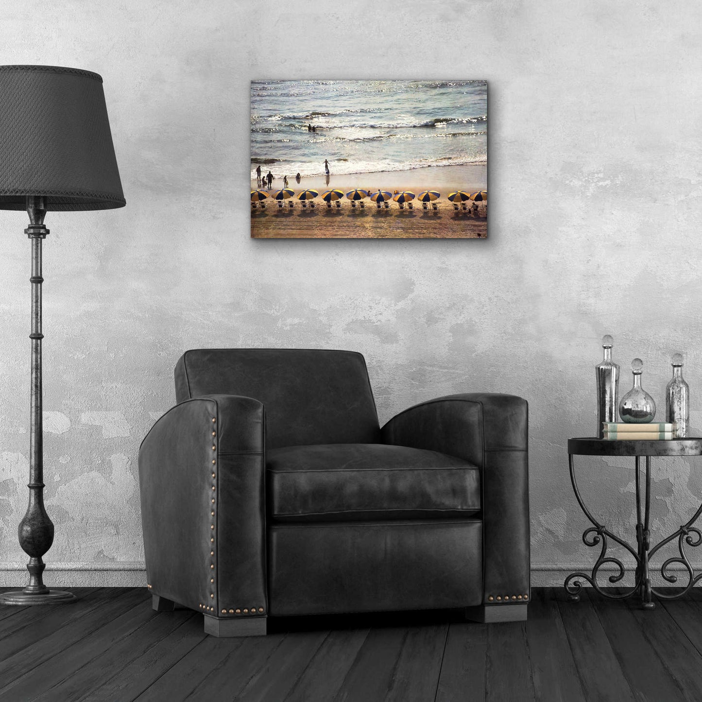 Epic Art 'A Day At The Beach' by Debra Van Swearingen, Acrylic Glass Wall Art,24x16