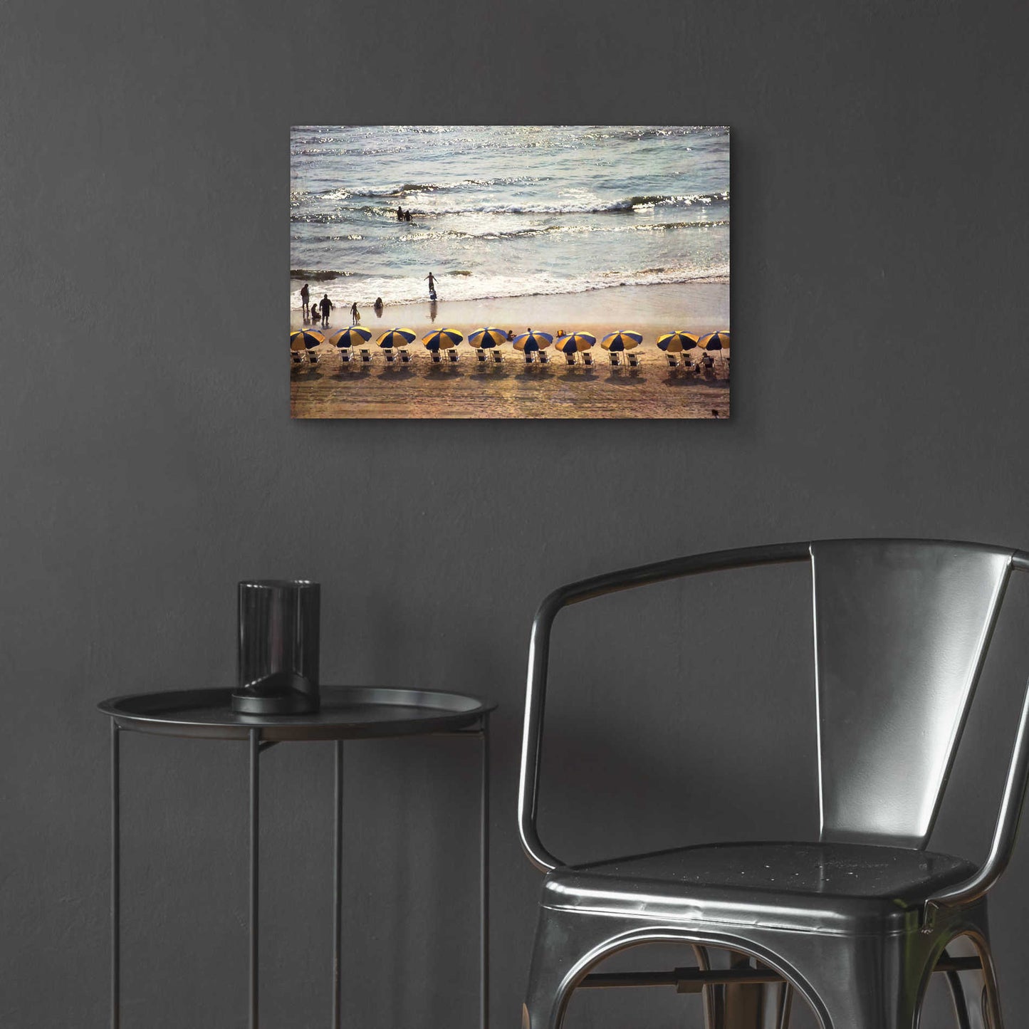 Epic Art 'A Day At The Beach' by Debra Van Swearingen, Acrylic Glass Wall Art,24x16