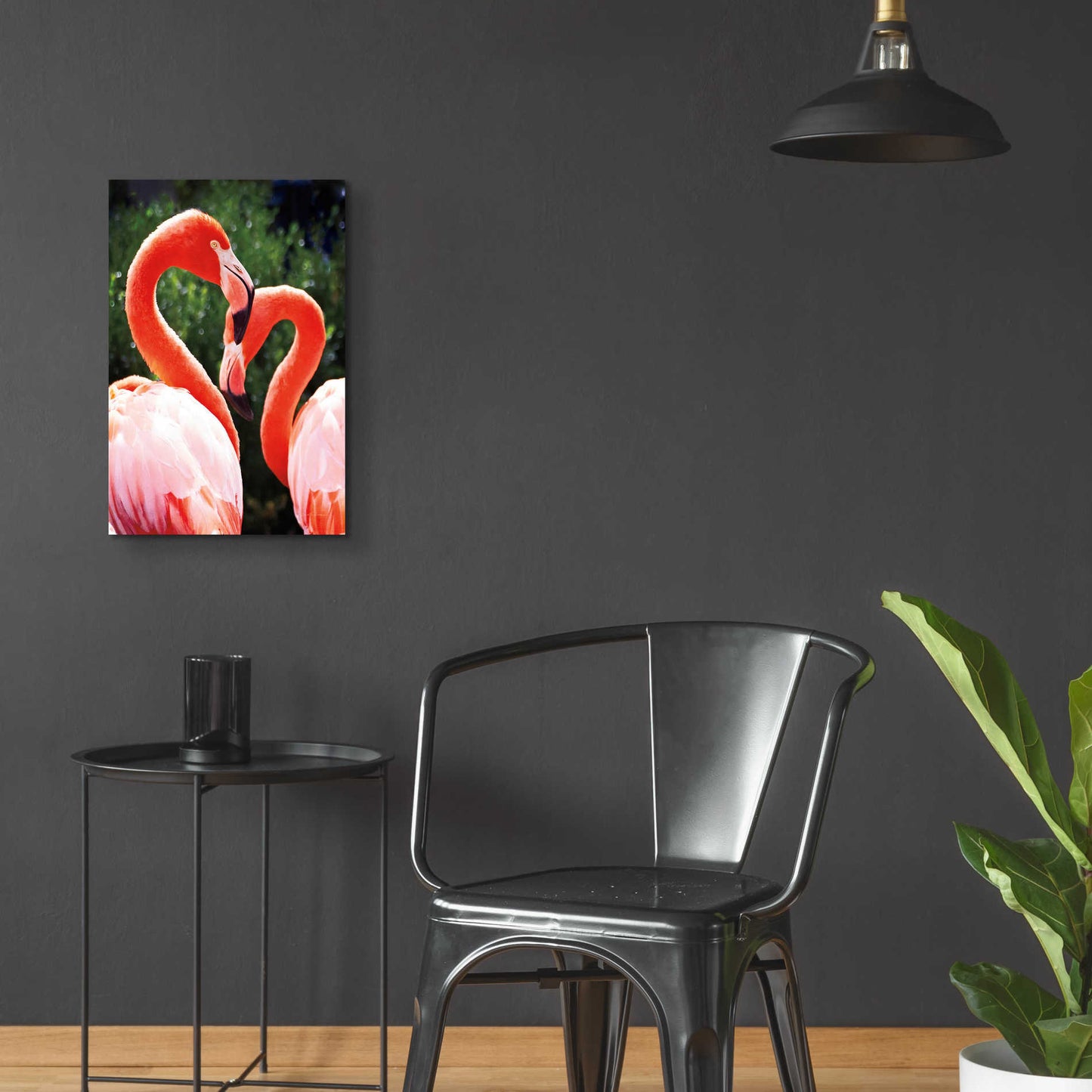 Epic Art 'Flamingo II' by Debra Van Swearingen, Acrylic Glass Wall Art,16x24