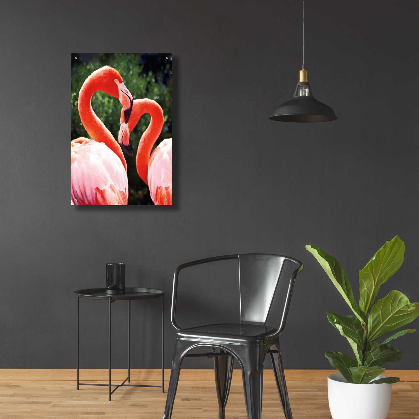 Epic Art 'Flamingo II' by Debra Van Swearingen, Acrylic Glass Wall Art,24x36