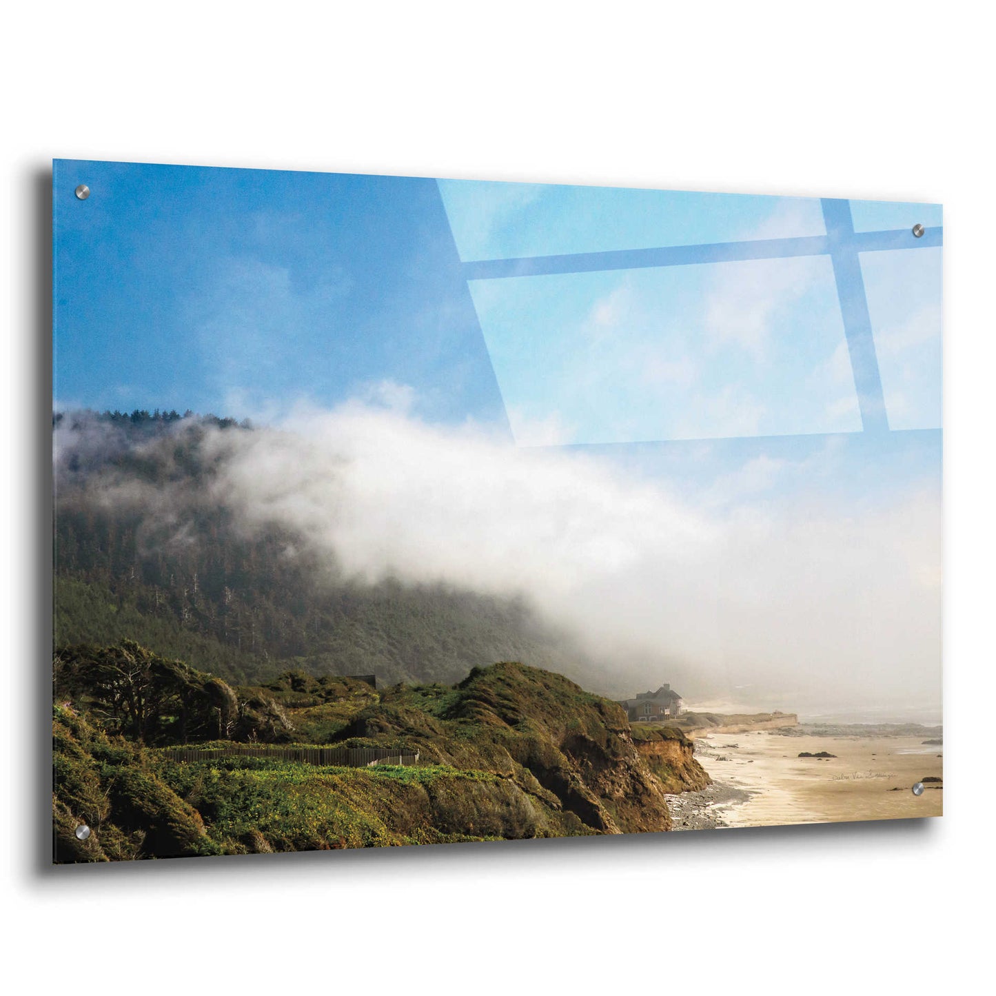 Epic Art 'Coastal Fog' by Debra Van Swearingen, Acrylic Glass Wall Art,36x24