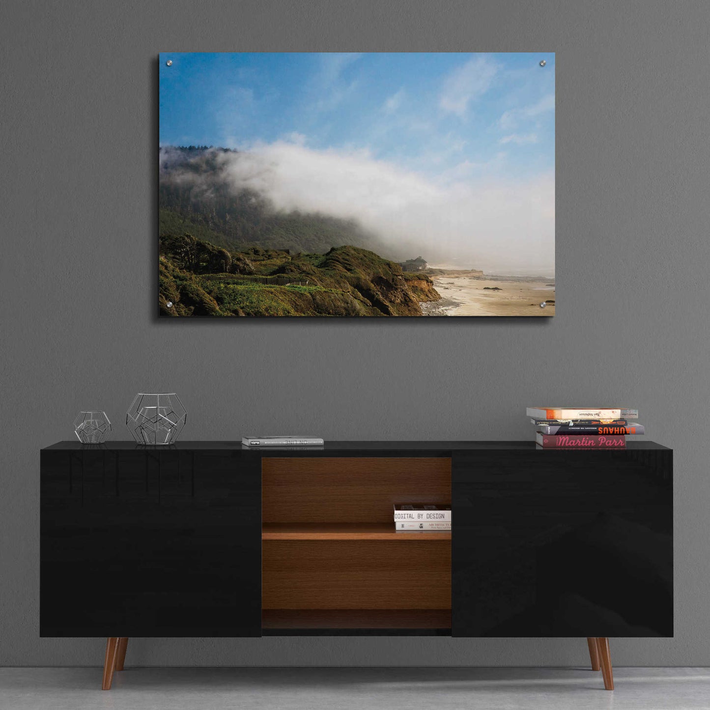 Epic Art 'Coastal Fog' by Debra Van Swearingen, Acrylic Glass Wall Art,36x24