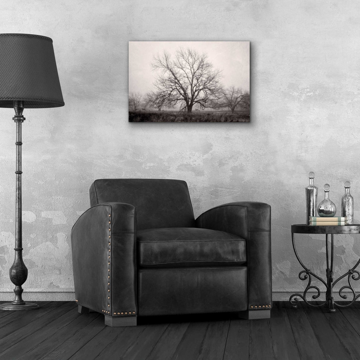 Epic Art 'Morning Calm I BW' by Debra Van Swearingen, Acrylic Glass Wall Art,24x16