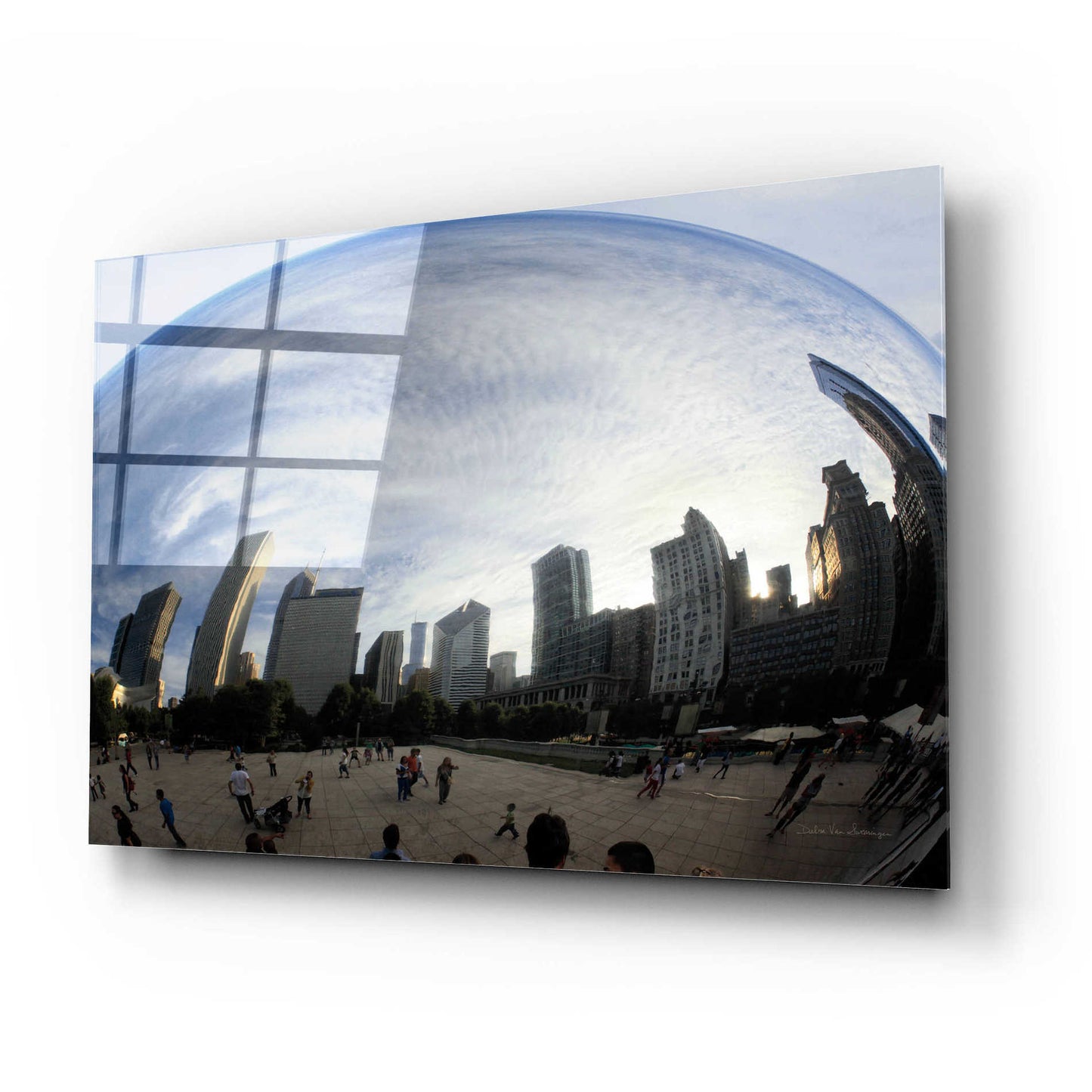 Epic Art 'The Bean Chicago' by Debra Van Swearingen, Acrylic Glass Wall Art,24x16