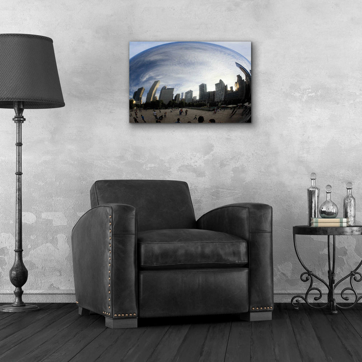 Epic Art 'The Bean Chicago' by Debra Van Swearingen, Acrylic Glass Wall Art,24x16