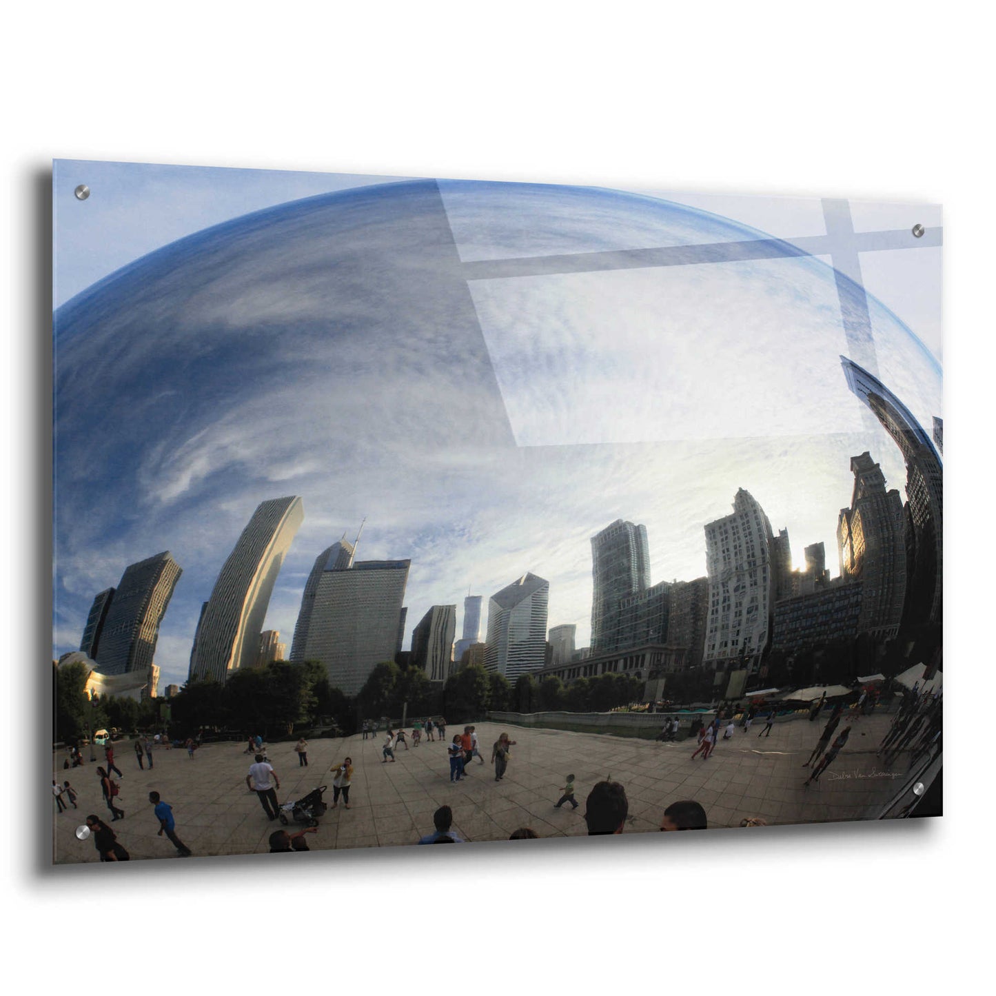 Epic Art 'The Bean Chicago' by Debra Van Swearingen, Acrylic Glass Wall Art,36x24