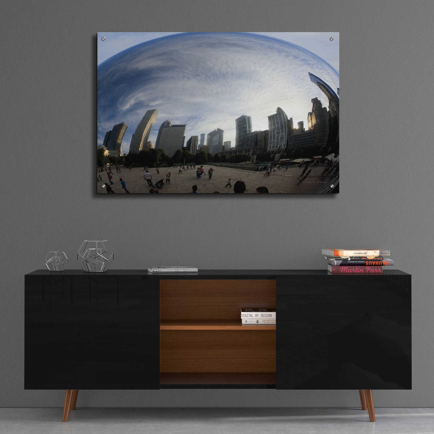 Epic Art 'The Bean Chicago' by Debra Van Swearingen, Acrylic Glass Wall Art,36x24