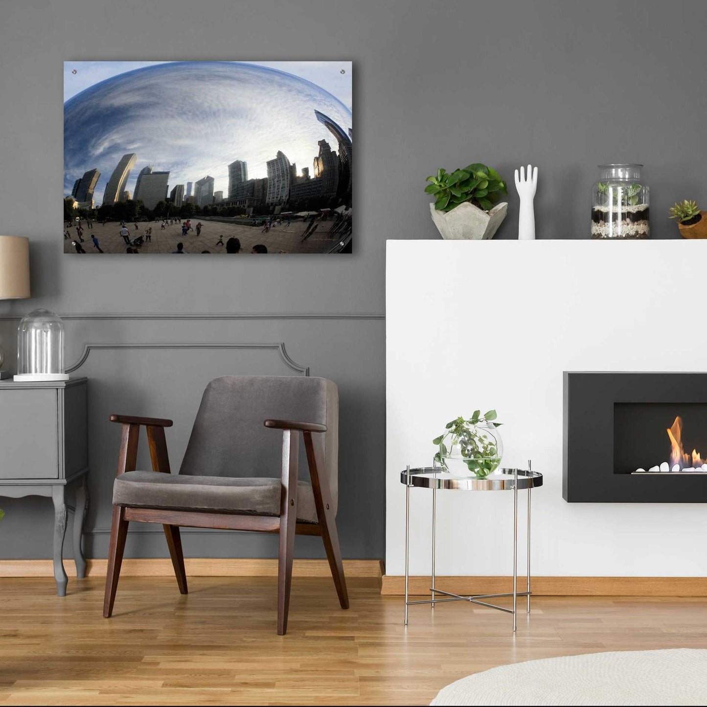 Epic Art 'The Bean Chicago' by Debra Van Swearingen, Acrylic Glass Wall Art,36x24