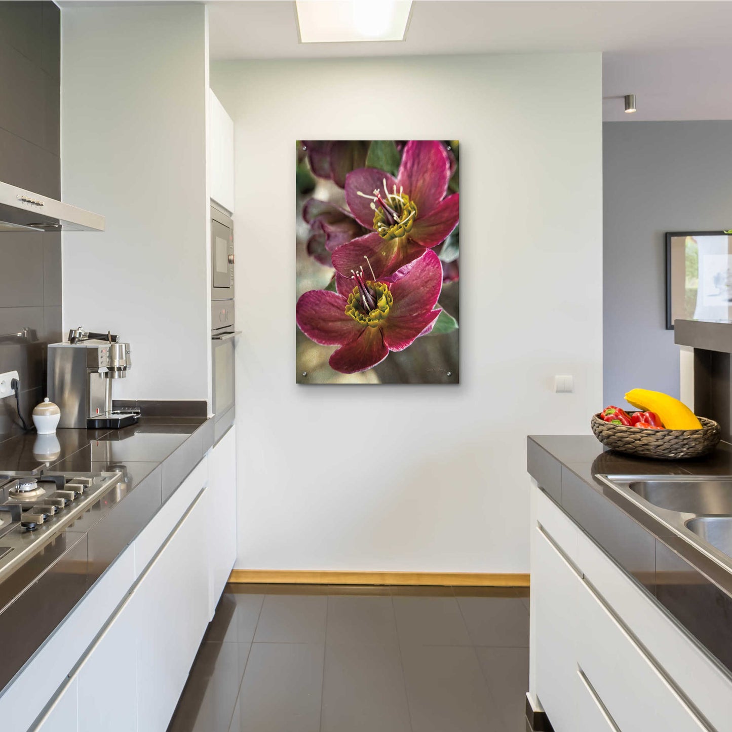 Epic Art 'Lenton Rose V' by Debra Van Swearingen, Acrylic Glass Wall Art,24x36