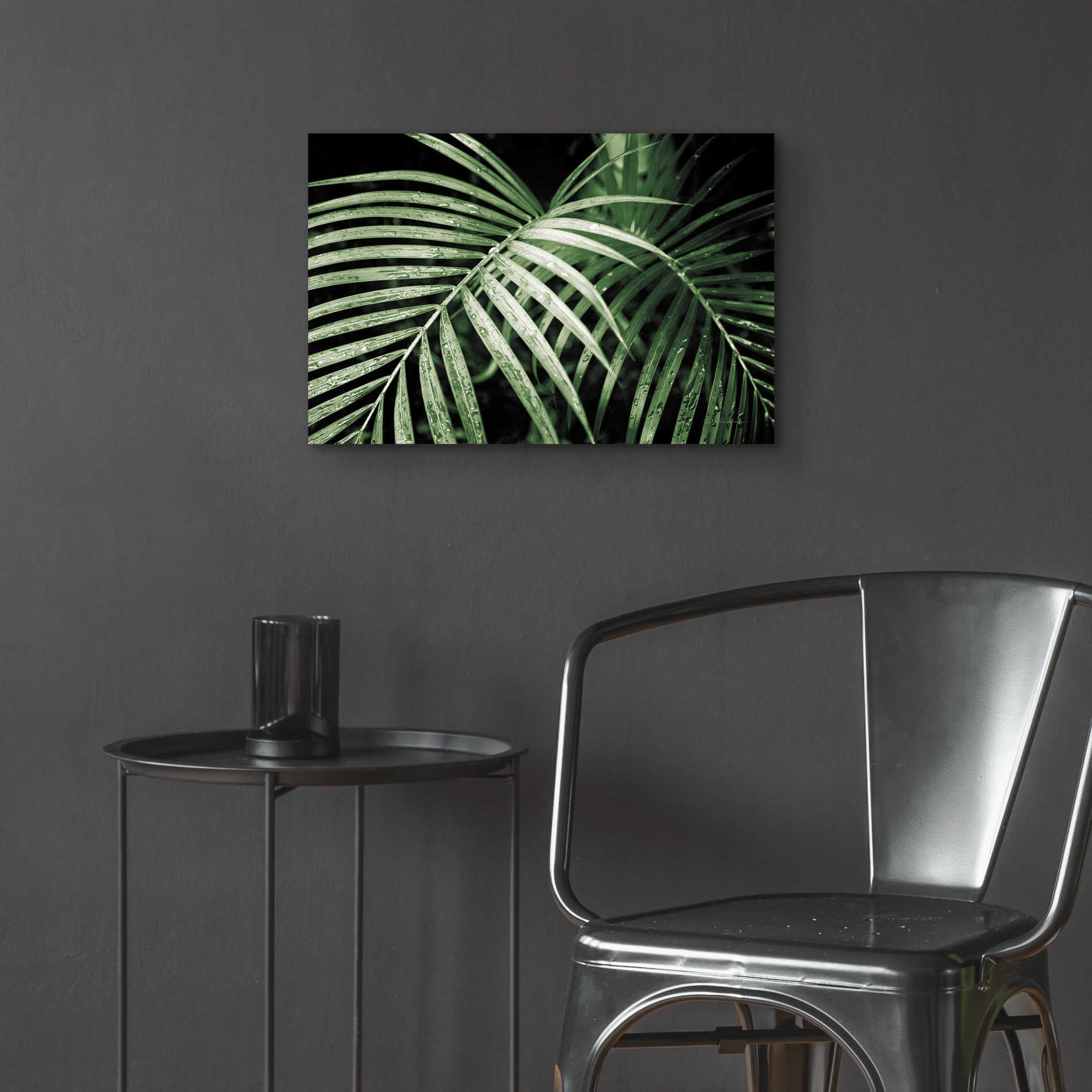 Epic Art 'Palm Fronds Green' by Debra Van Swearingen, Acrylic Glass Wall Art,24x16