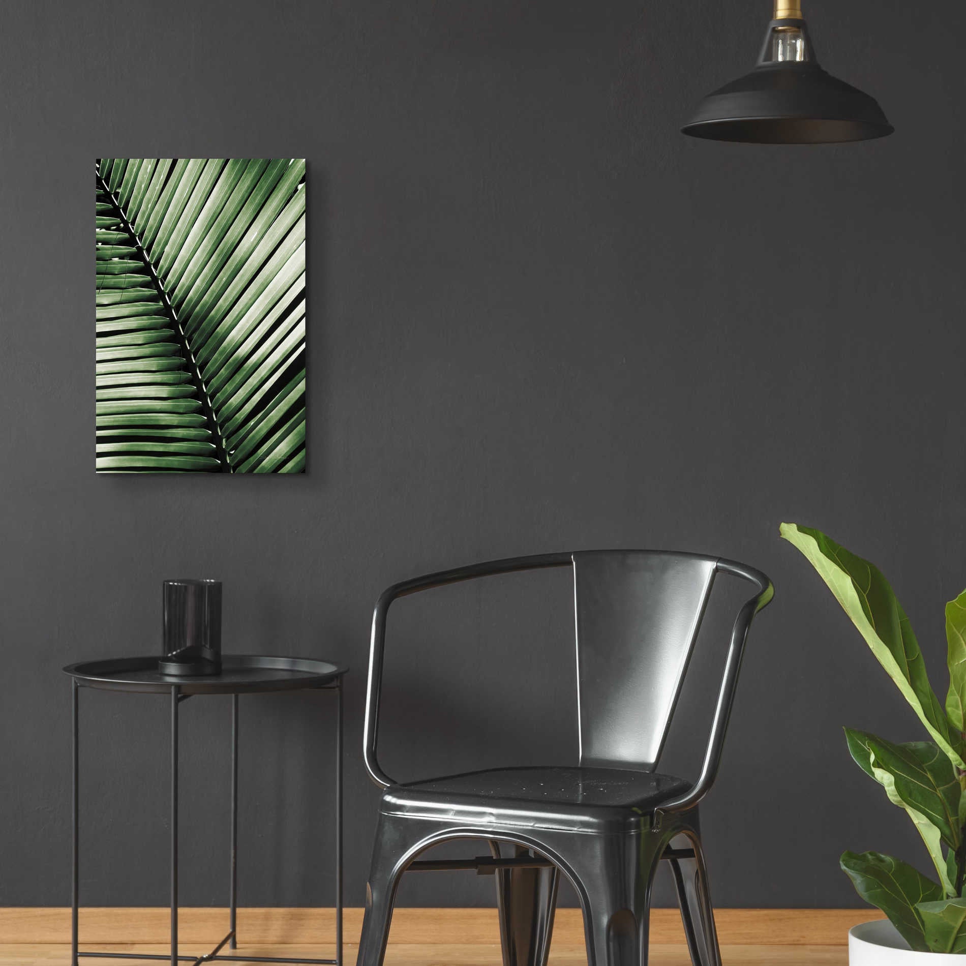 Epic Art 'Palm Frond I Green' by Debra Van Swearingen, Acrylic Glass Wall Art,16x24