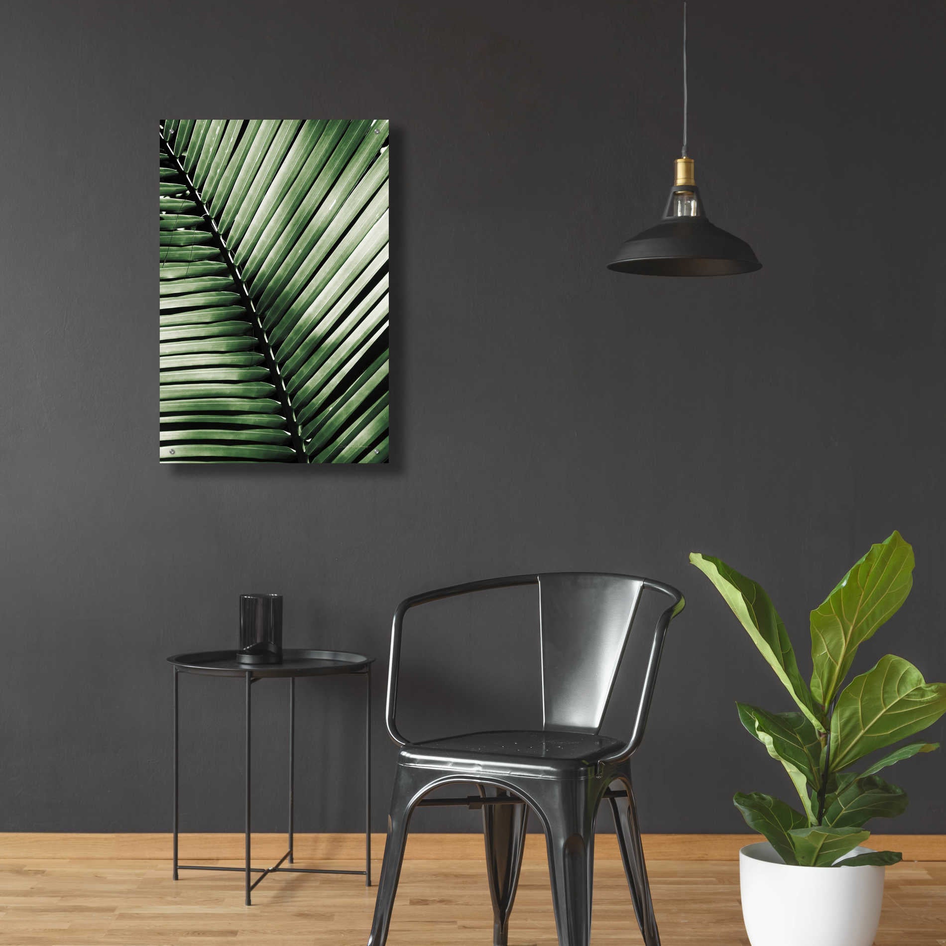 Epic Art 'Palm Frond I Green' by Debra Van Swearingen, Acrylic Glass Wall Art,24x36