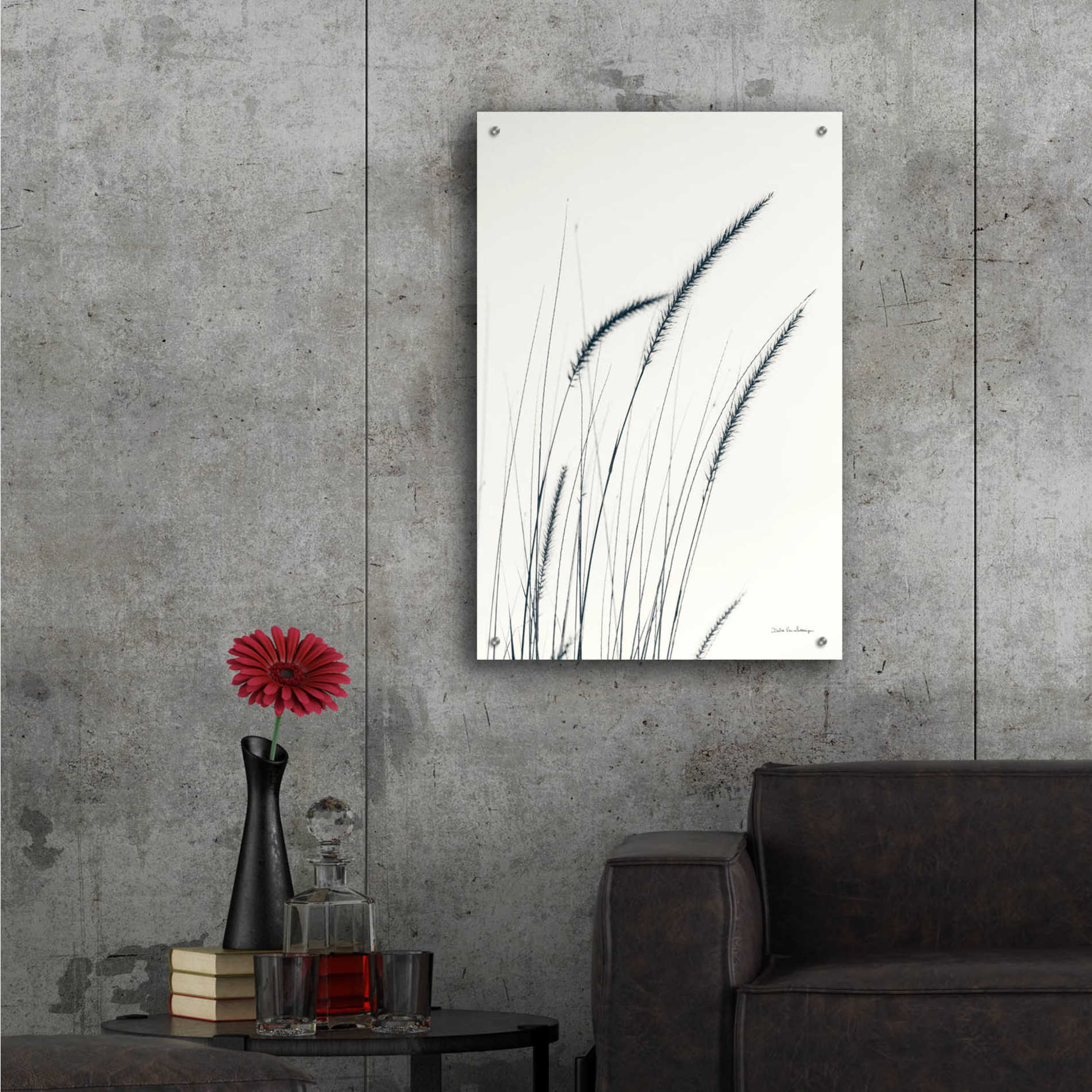 Epic Art 'Field Grasses III' by Debra Van Swearingen, Acrylic Glass Wall Art,24x36