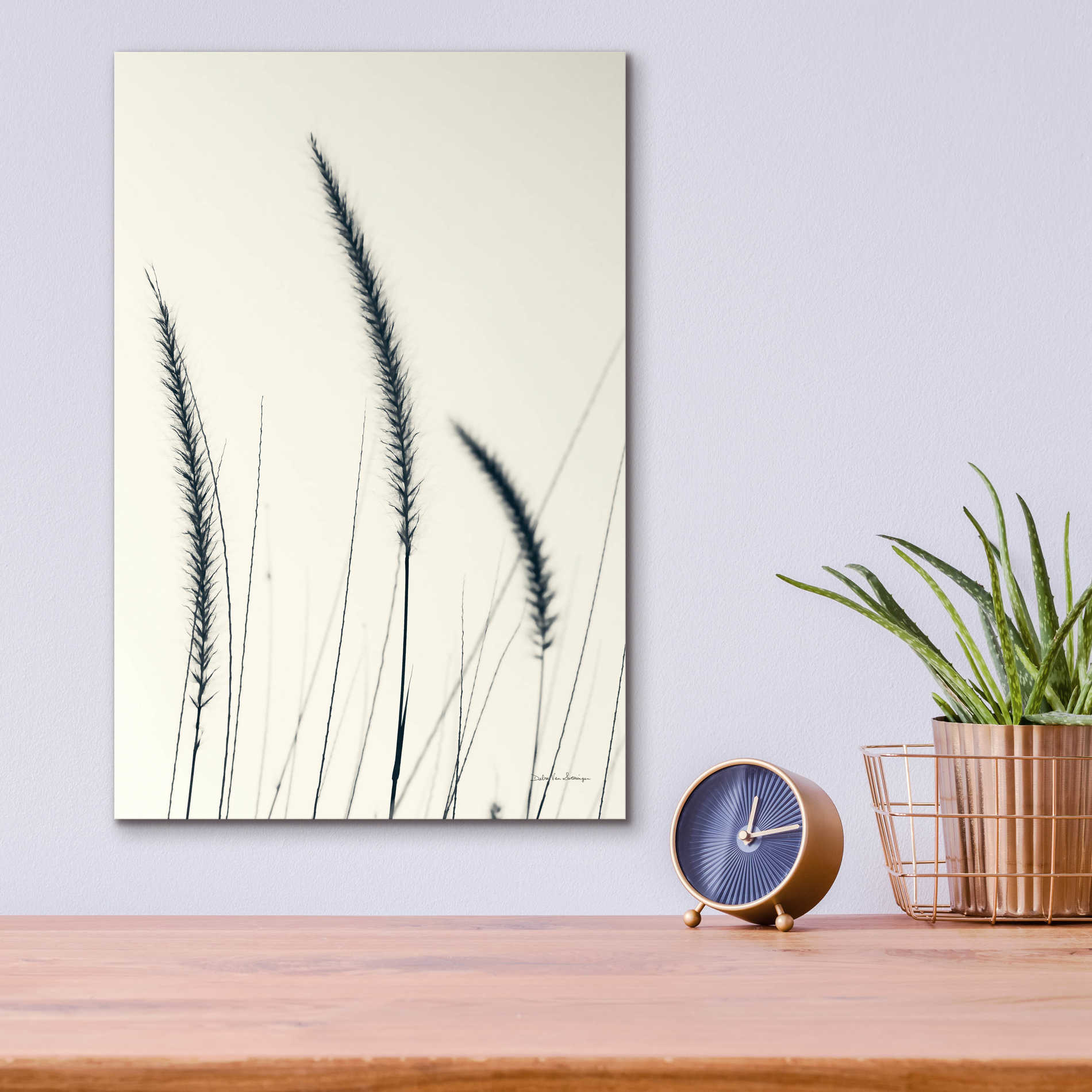 Epic Art 'Field Grasses IV' by Debra Van Swearingen, Acrylic Glass Wall Art,12x16