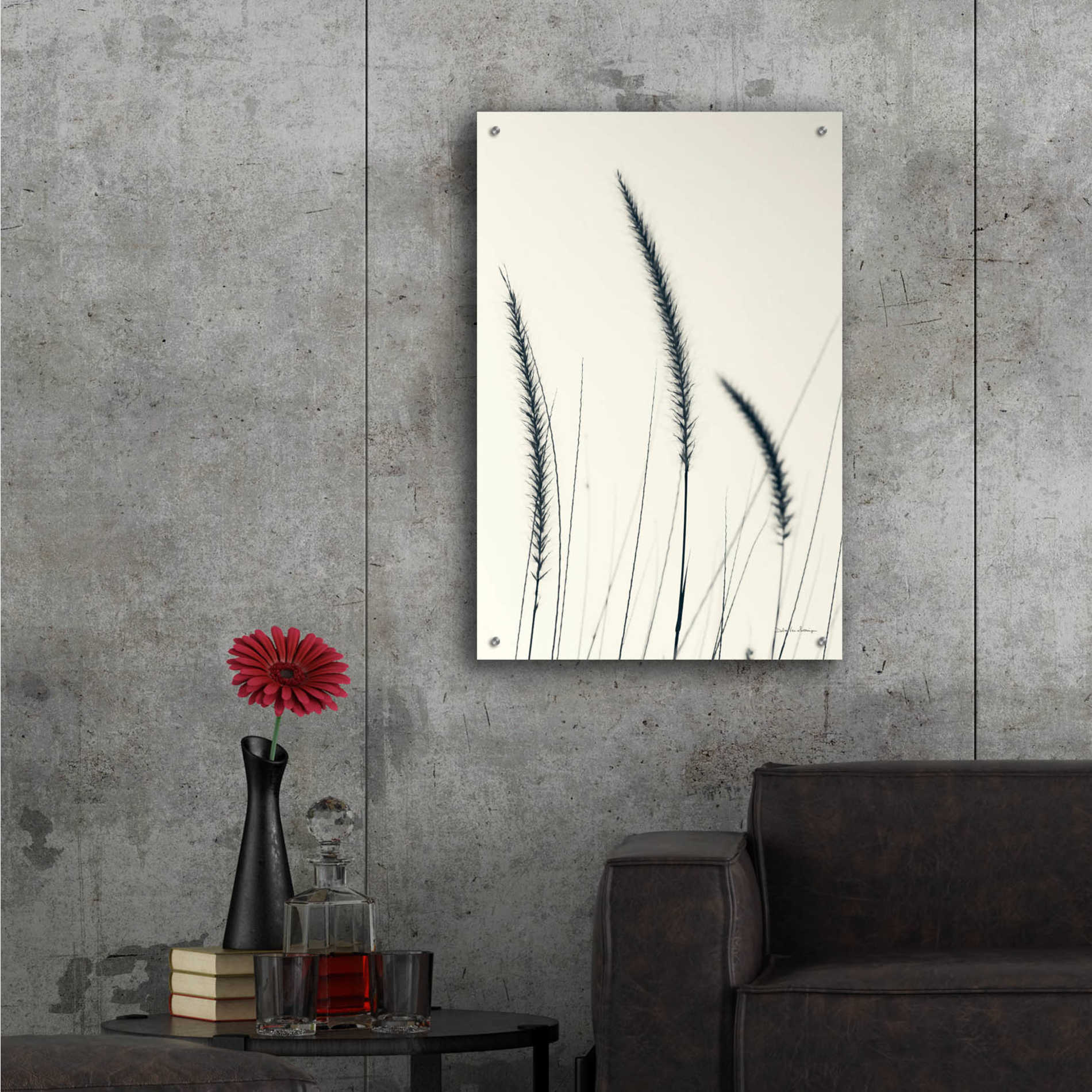 Epic Art 'Field Grasses IV' by Debra Van Swearingen, Acrylic Glass Wall Art,24x36