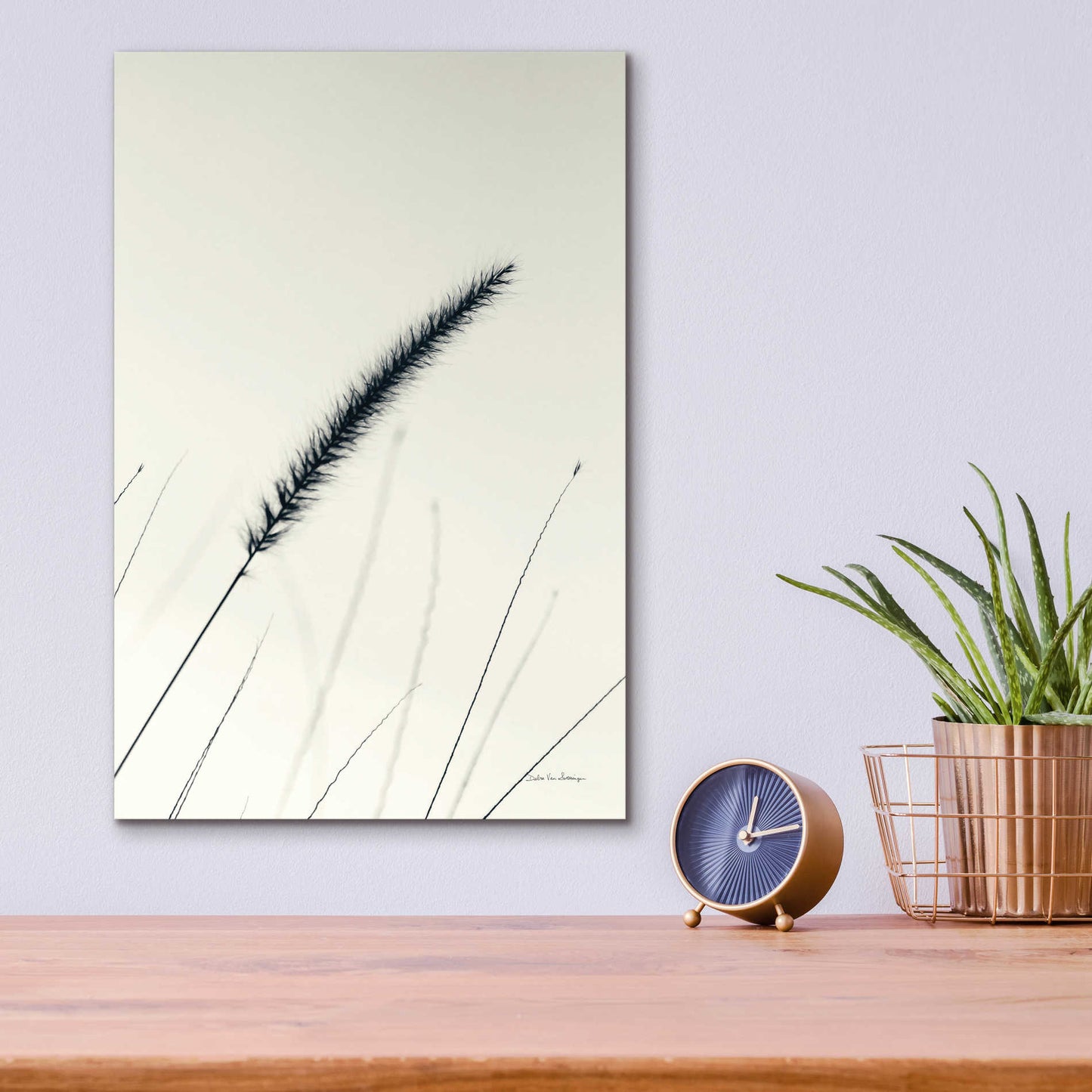 Epic Art 'Field Grasses V' by Debra Van Swearingen, Acrylic Glass Wall Art,12x16