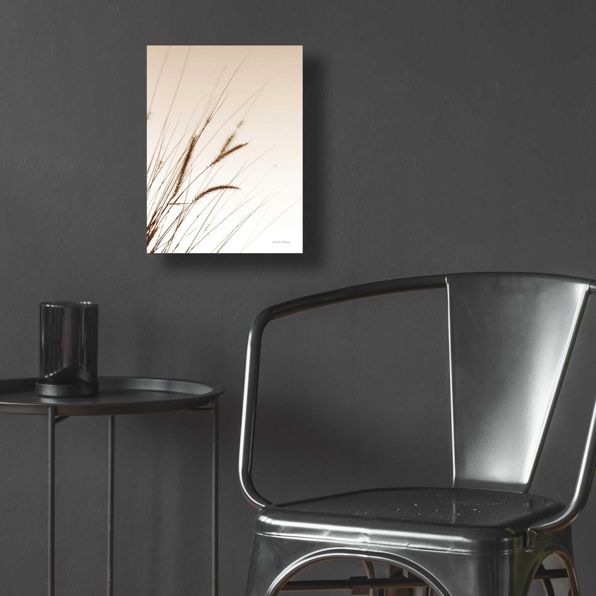 Epic Art 'Field Grasses I Sepia' by Debra Van Swearingen, Acrylic Glass Wall Art,12x16