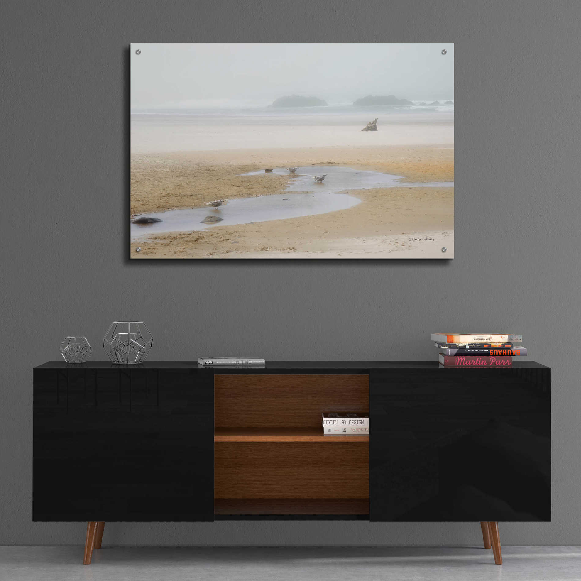 Epic Art 'Cold Beach II' by Debra Van Swearingen, Acrylic Glass Wall Art,36x24