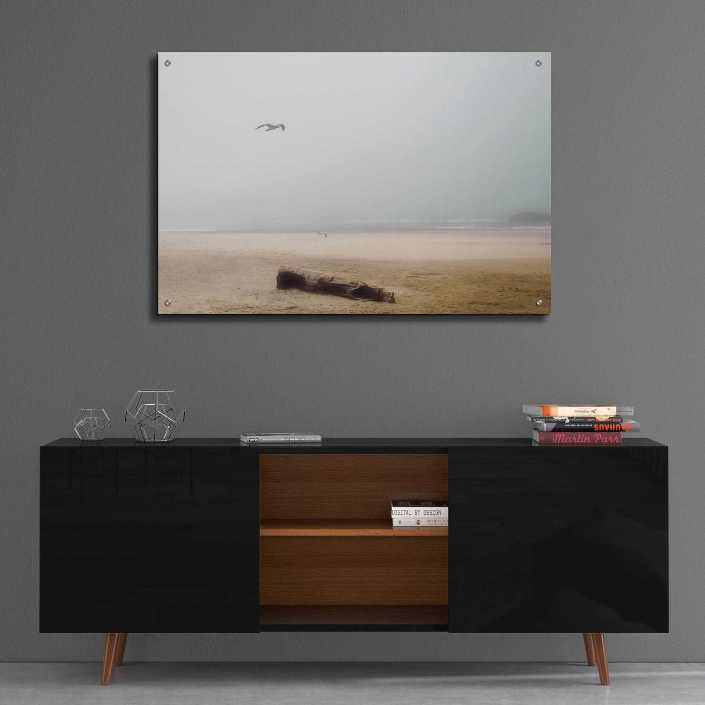 Epic Art 'Cold Beach III' by Debra Van Swearingen, Acrylic Glass Wall Art,36x24