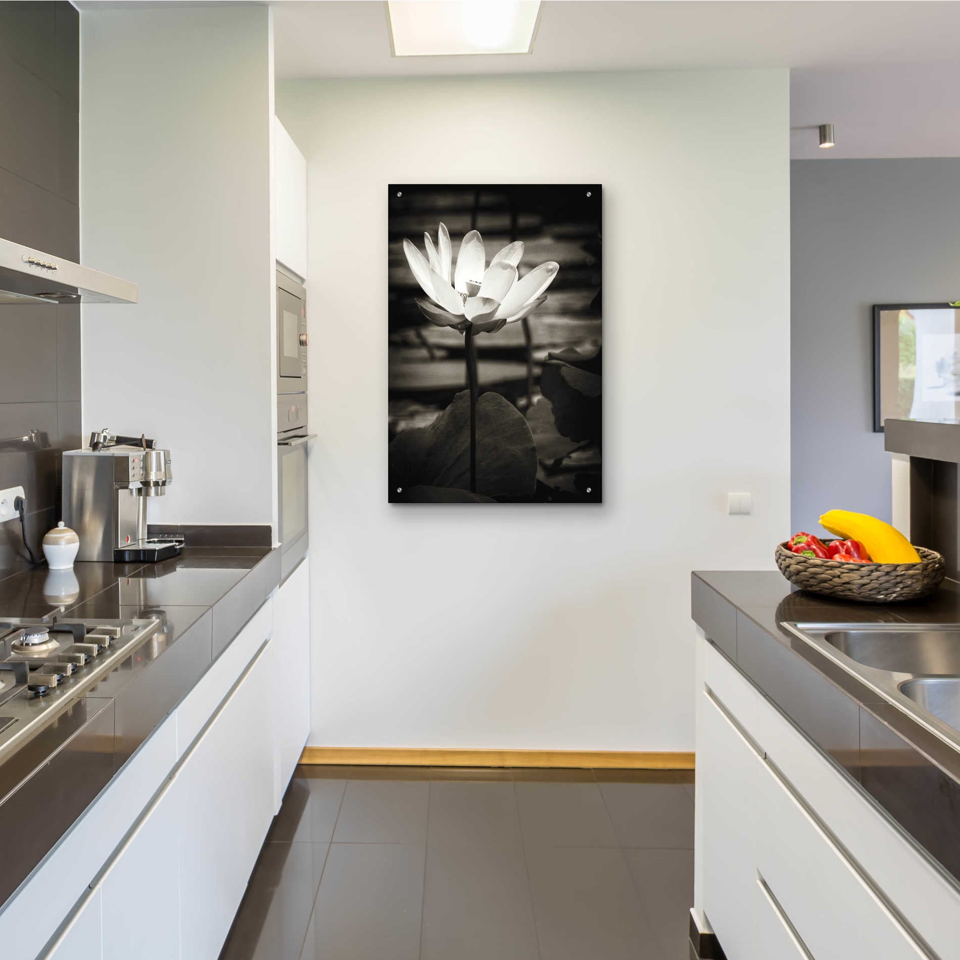 Epic Art 'Lotus Flower VIII' by Debra Van Swearingen, Acrylic Glass Wall Art,24x36