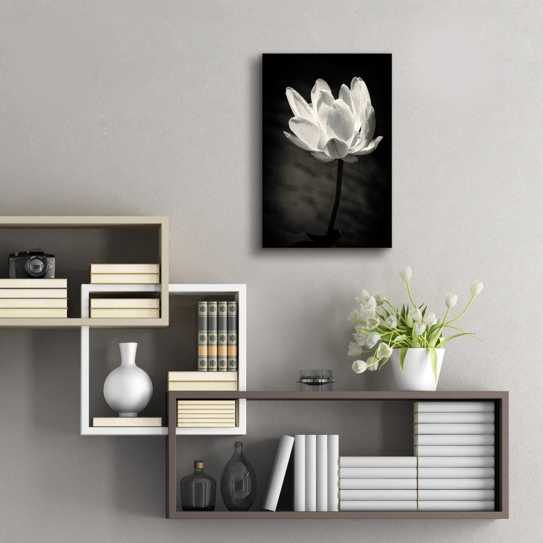 Epic Art 'Lotus Flower X' by Debra Van Swearingen, Acrylic Glass Wall Art,16x24