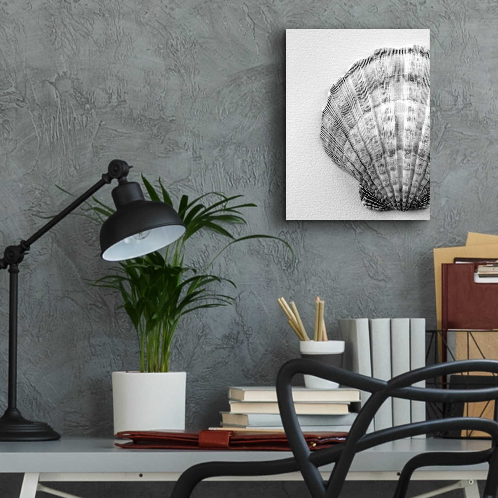 Epic Art 'On The Half Shell' by Debra Van Swearingen, Acrylic Glass Wall Art,12x16