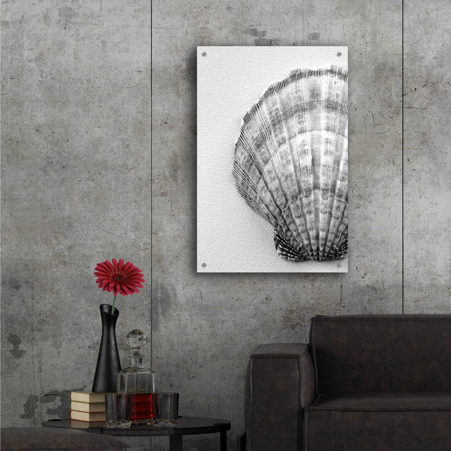 Epic Art 'On The Half Shell' by Debra Van Swearingen, Acrylic Glass Wall Art,24x36