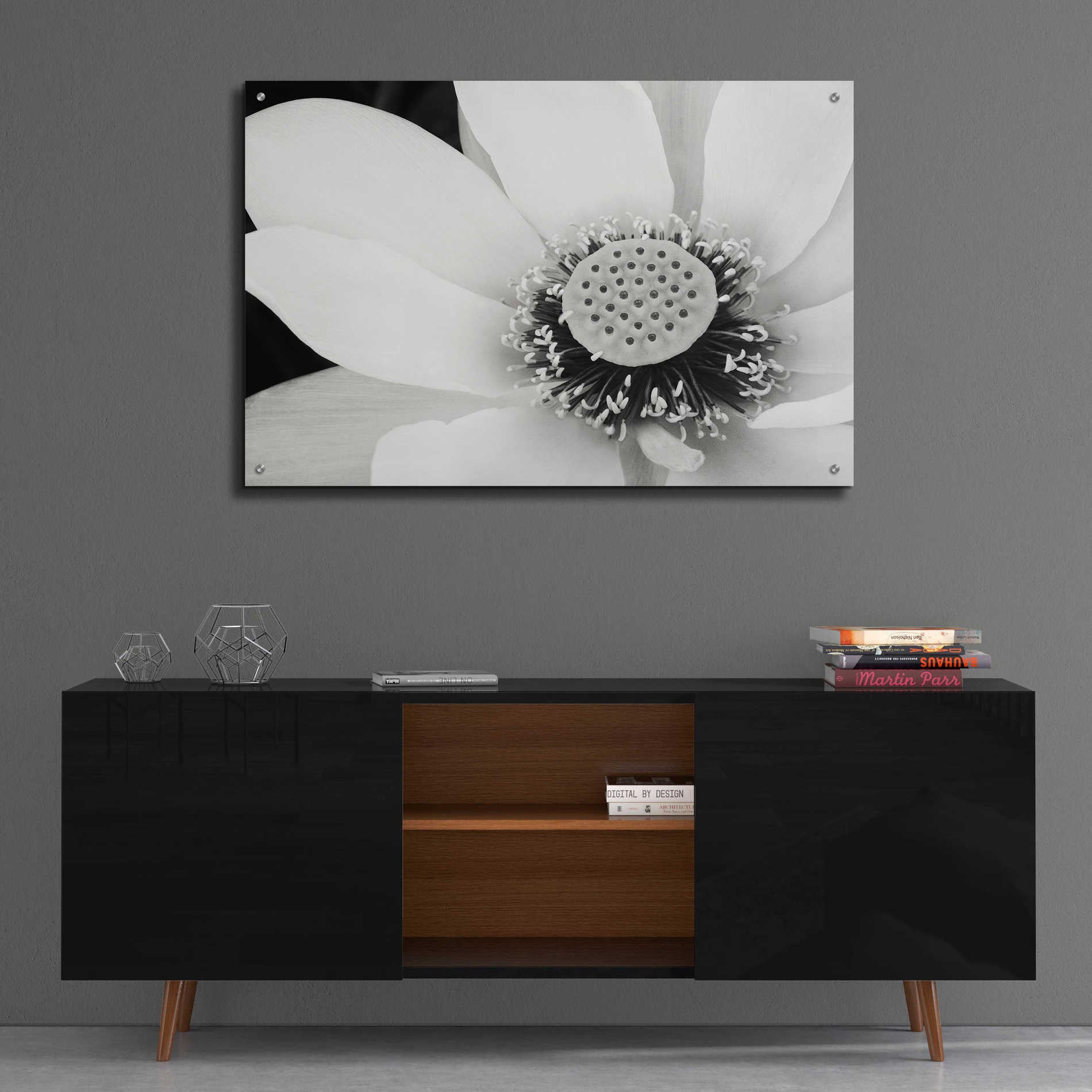 Epic Art 'Lotus Flower IV' by Debra Van Swearingen, Acrylic Glass Wall Art,36x24