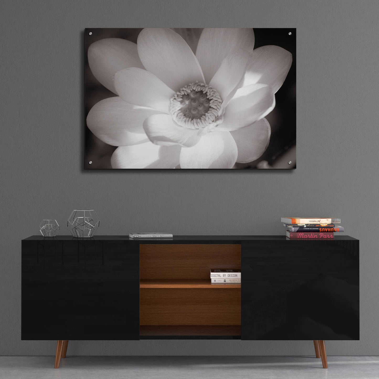 Epic Art 'Lotus Flower V' by Debra Van Swearingen, Acrylic Glass Wall Art,36x24