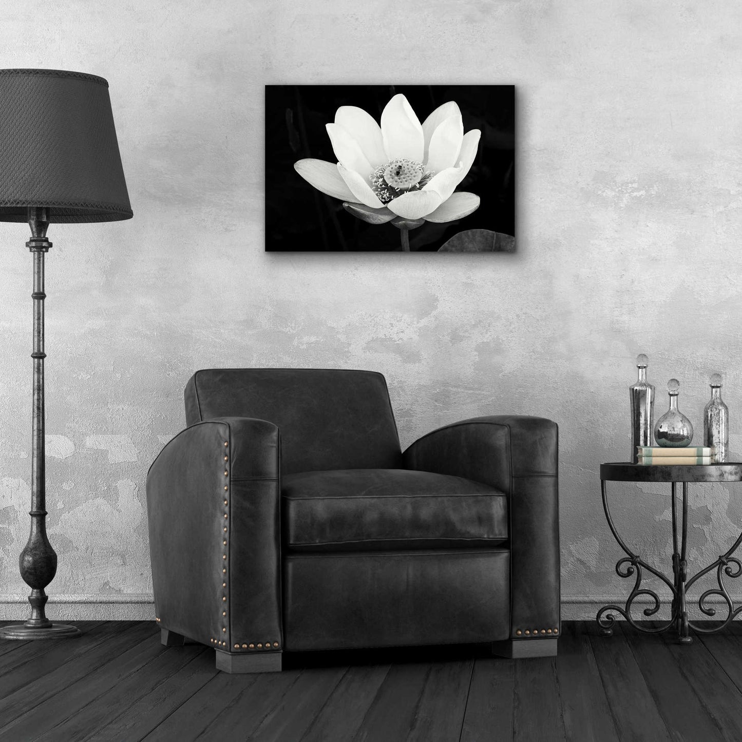 Epic Art 'Lotus Flower I v2' by Debra Van Swearingen, Acrylic Glass Wall Art,24x16