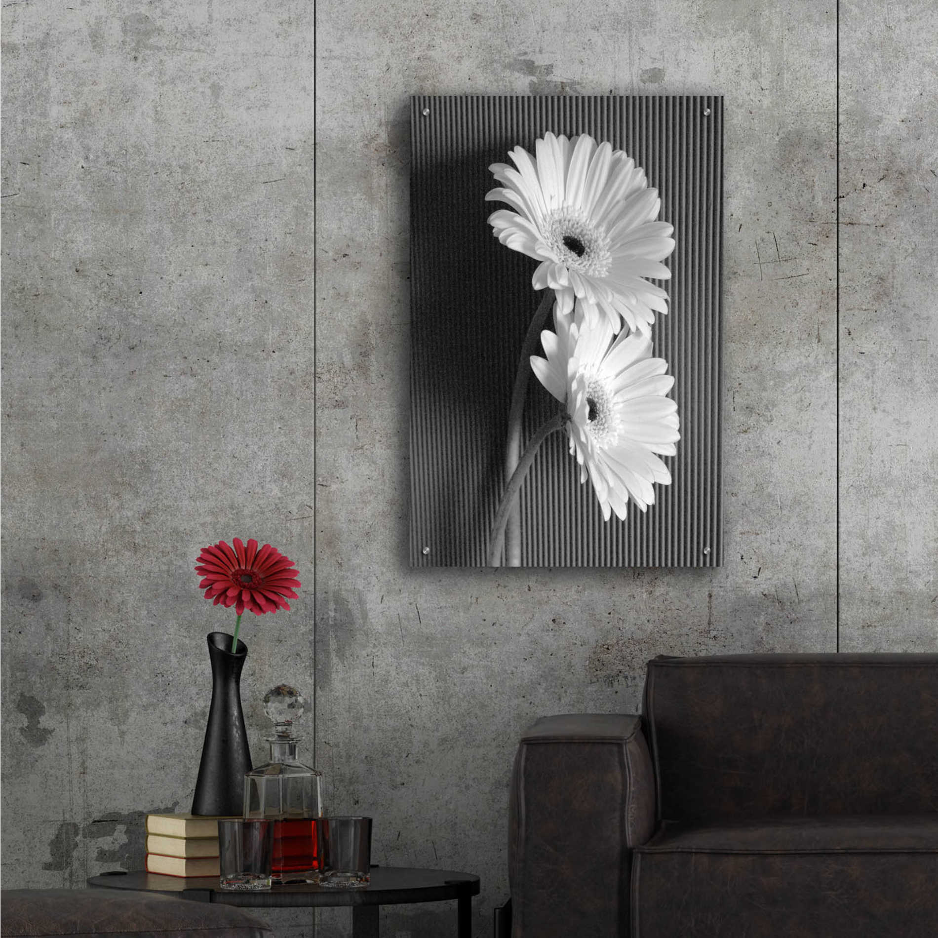 Epic Art 'Fresh Cut Daisy I' by Debra Van Swearingen, Acrylic Glass Wall Art,24x36