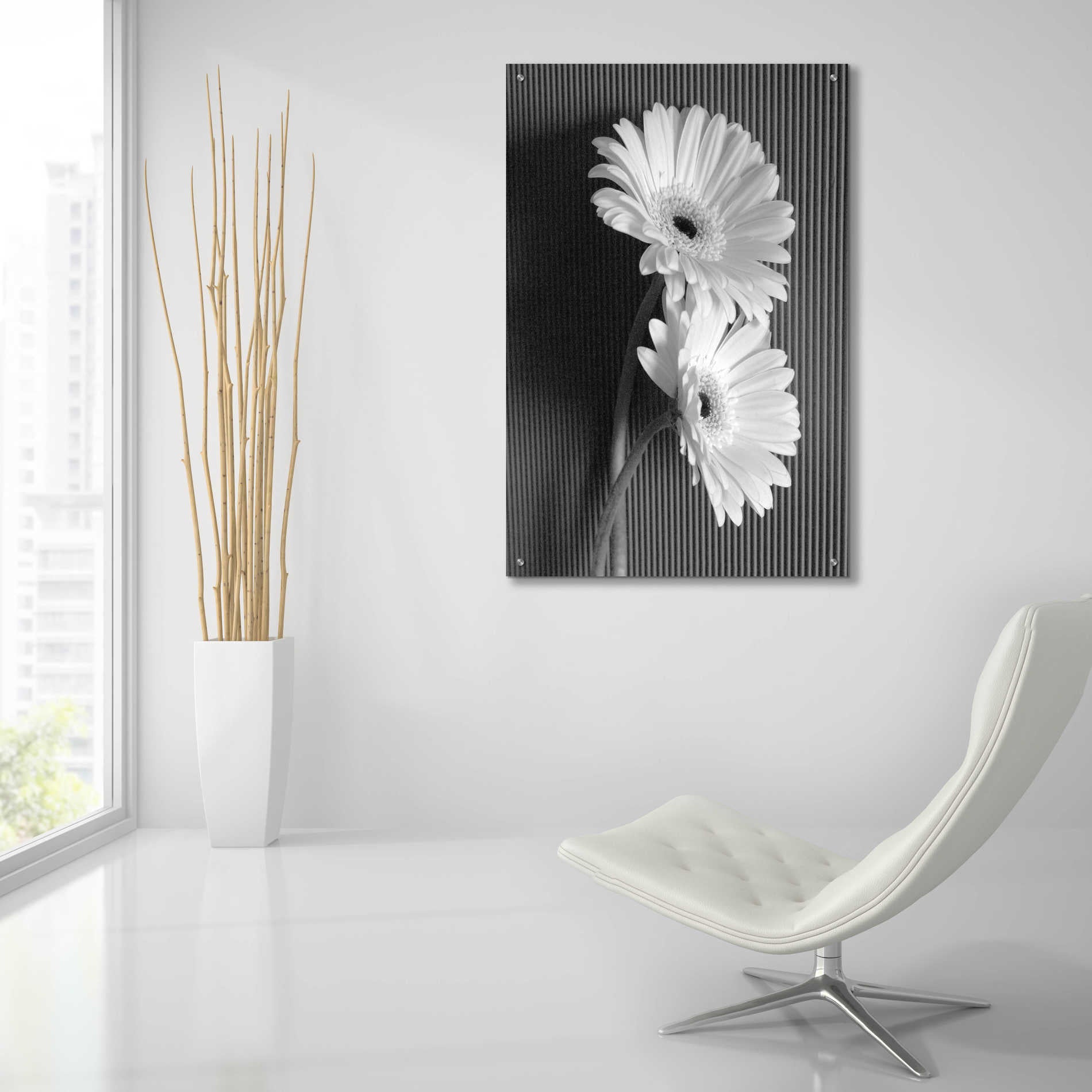 Epic Art 'Fresh Cut Daisy I' by Debra Van Swearingen, Acrylic Glass Wall Art,24x36