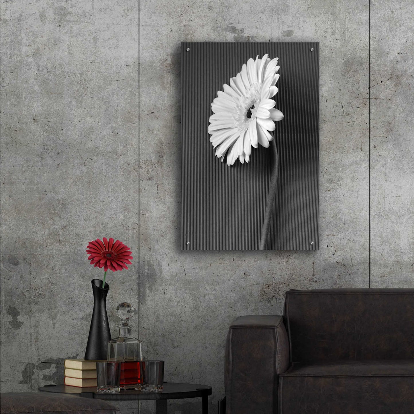 Epic Art 'Fresh Cut Daisy II' by Debra Van Swearingen, Acrylic Glass Wall Art,24x36