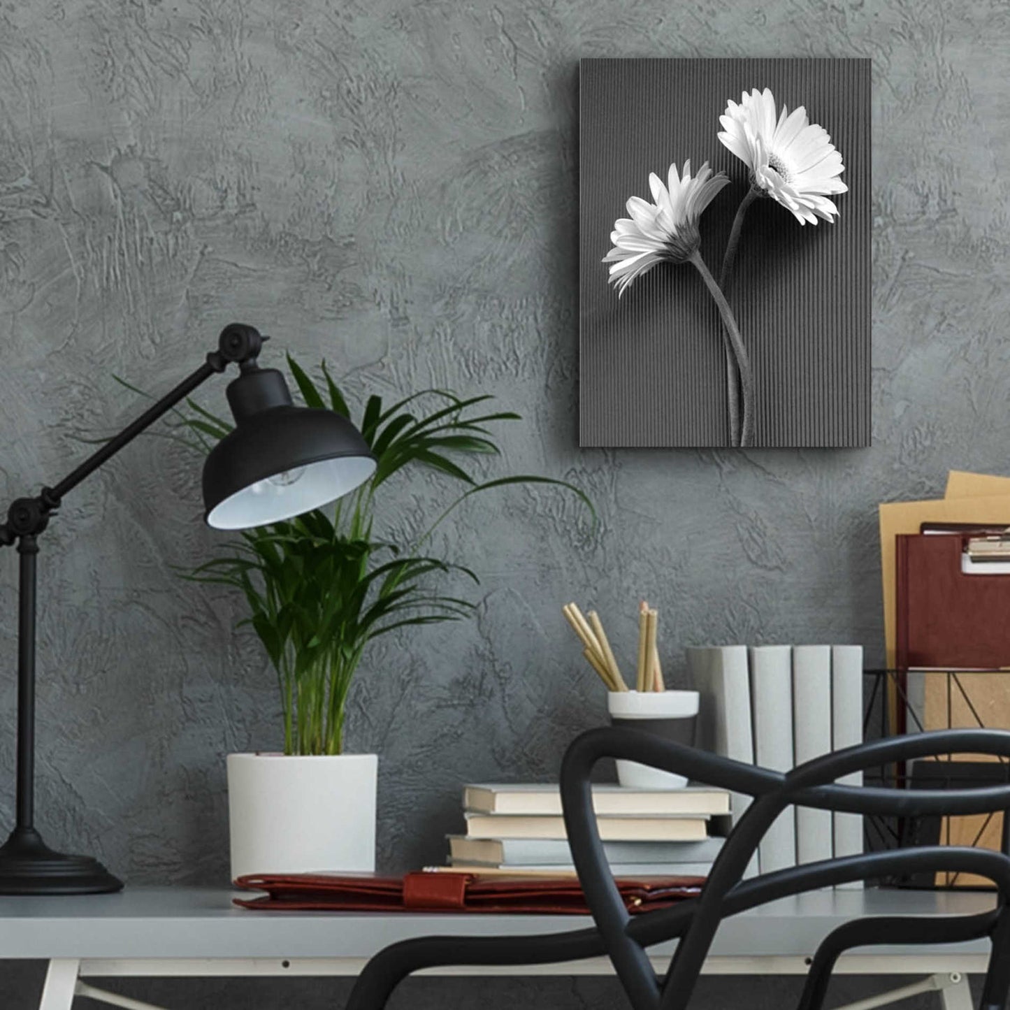 Epic Art 'Fresh Cut Daisy IV' by Debra Van Swearingen, Acrylic Glass Wall Art,12x16