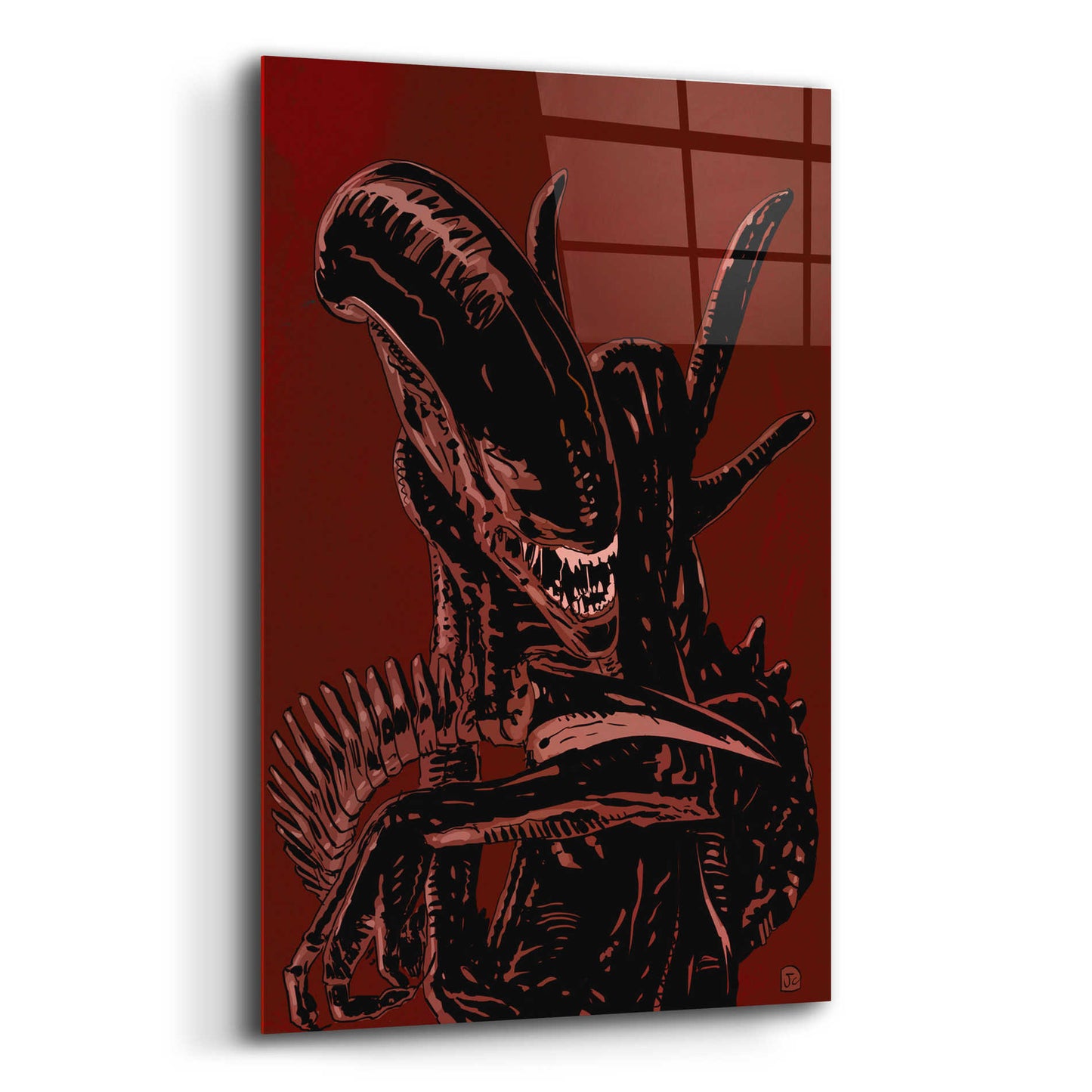 Epic Art 'Alien' by Giuseppe Cristiano, Acrylic Glass Wall Art,12x16