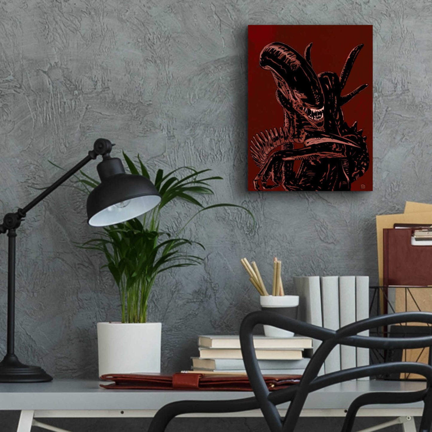 Epic Art 'Alien' by Giuseppe Cristiano, Acrylic Glass Wall Art,12x16