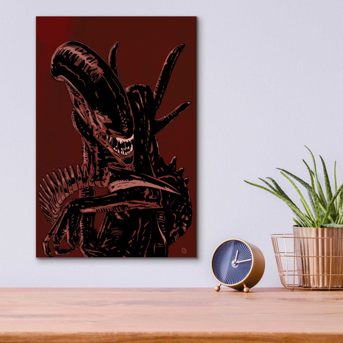 Epic Art 'Alien' by Giuseppe Cristiano, Acrylic Glass Wall Art,12x16