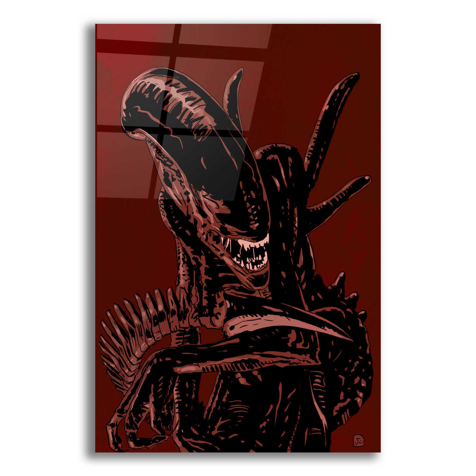 Epic Art 'Alien' by Giuseppe Cristiano, Acrylic Glass Wall Art,12x16