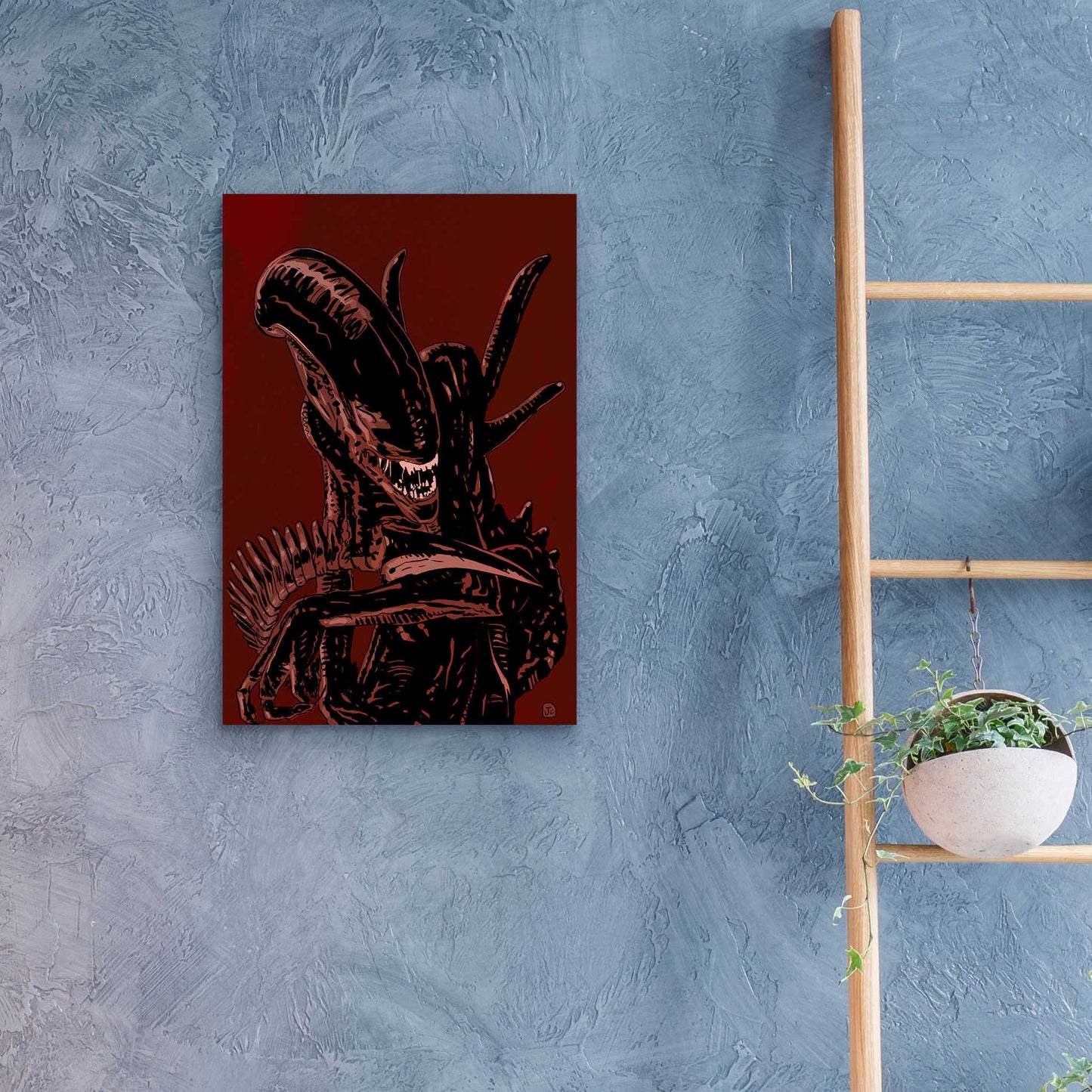 Epic Art 'Alien' by Giuseppe Cristiano, Acrylic Glass Wall Art,16x24