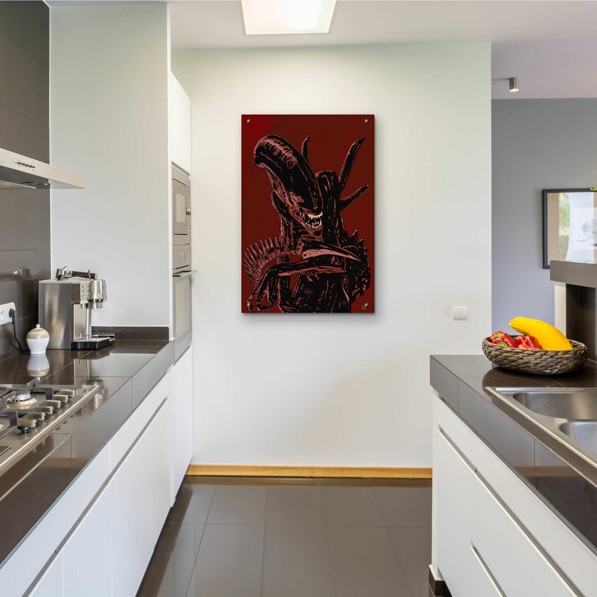 Epic Art 'Alien' by Giuseppe Cristiano, Acrylic Glass Wall Art,24x36