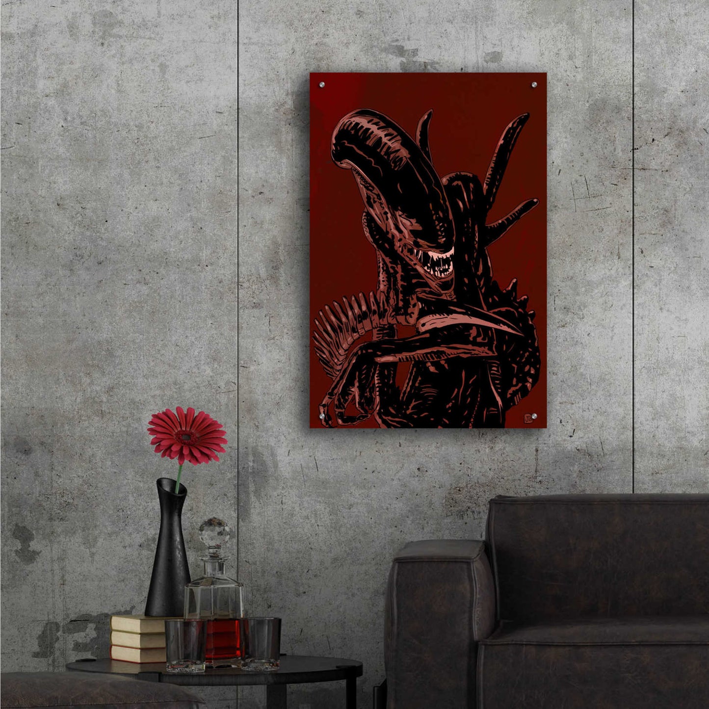 Epic Art 'Alien' by Giuseppe Cristiano, Acrylic Glass Wall Art,24x36