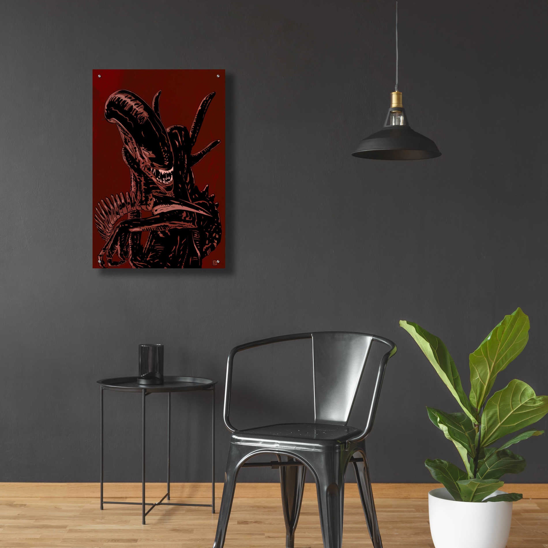 Epic Art 'Alien' by Giuseppe Cristiano, Acrylic Glass Wall Art,24x36