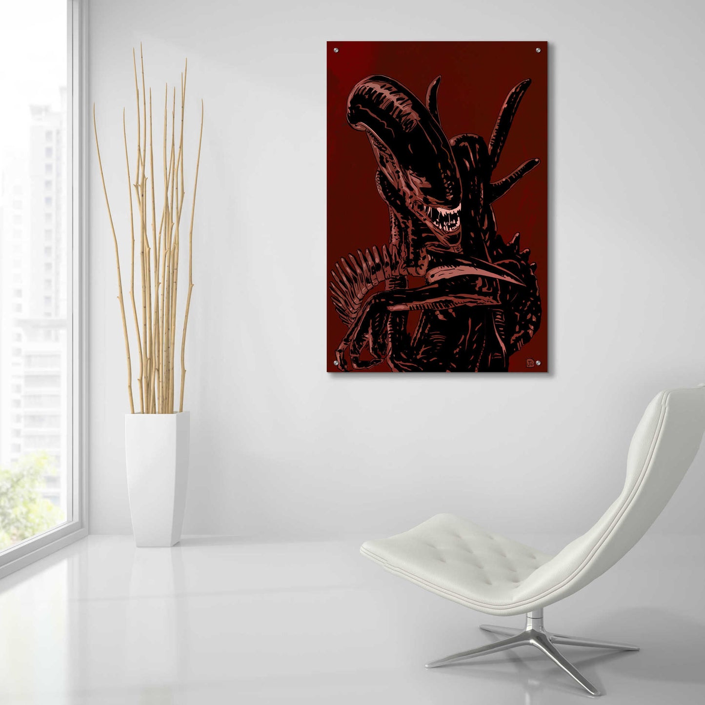 Epic Art 'Alien' by Giuseppe Cristiano, Acrylic Glass Wall Art,24x36