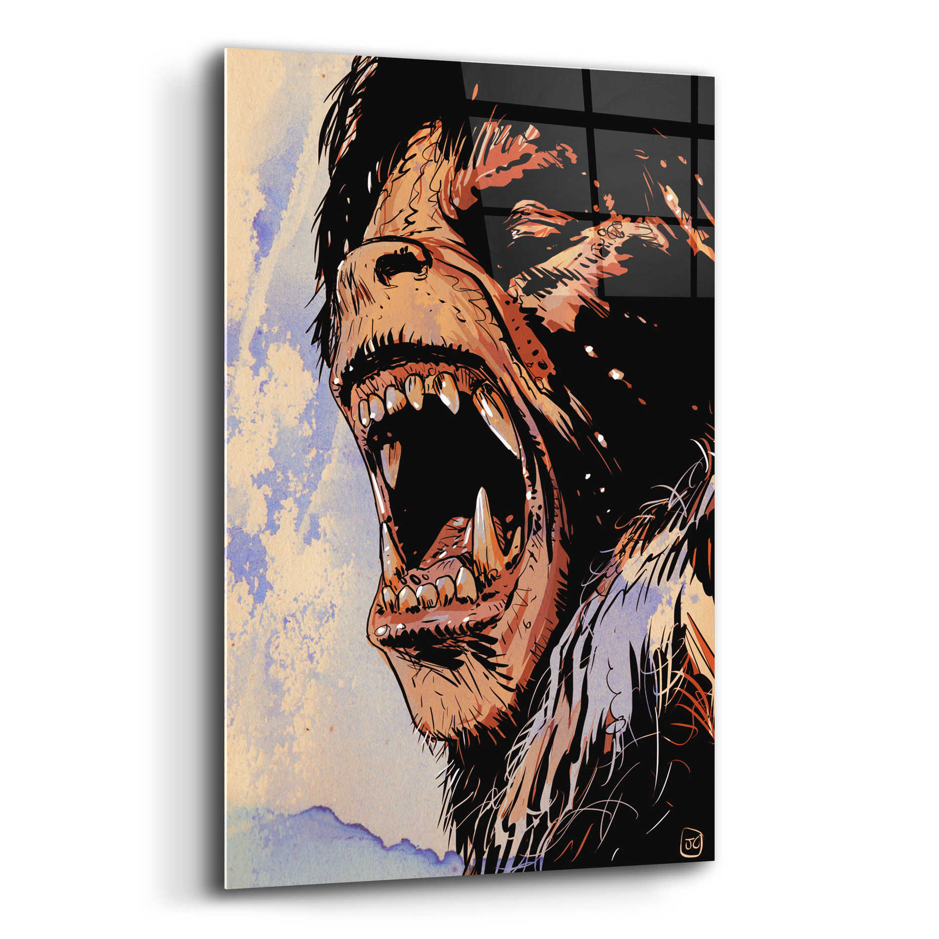 Epic Art 'An American Werewolf' by Giuseppe Cristiano, Acrylic Glass Wall Art,12x16