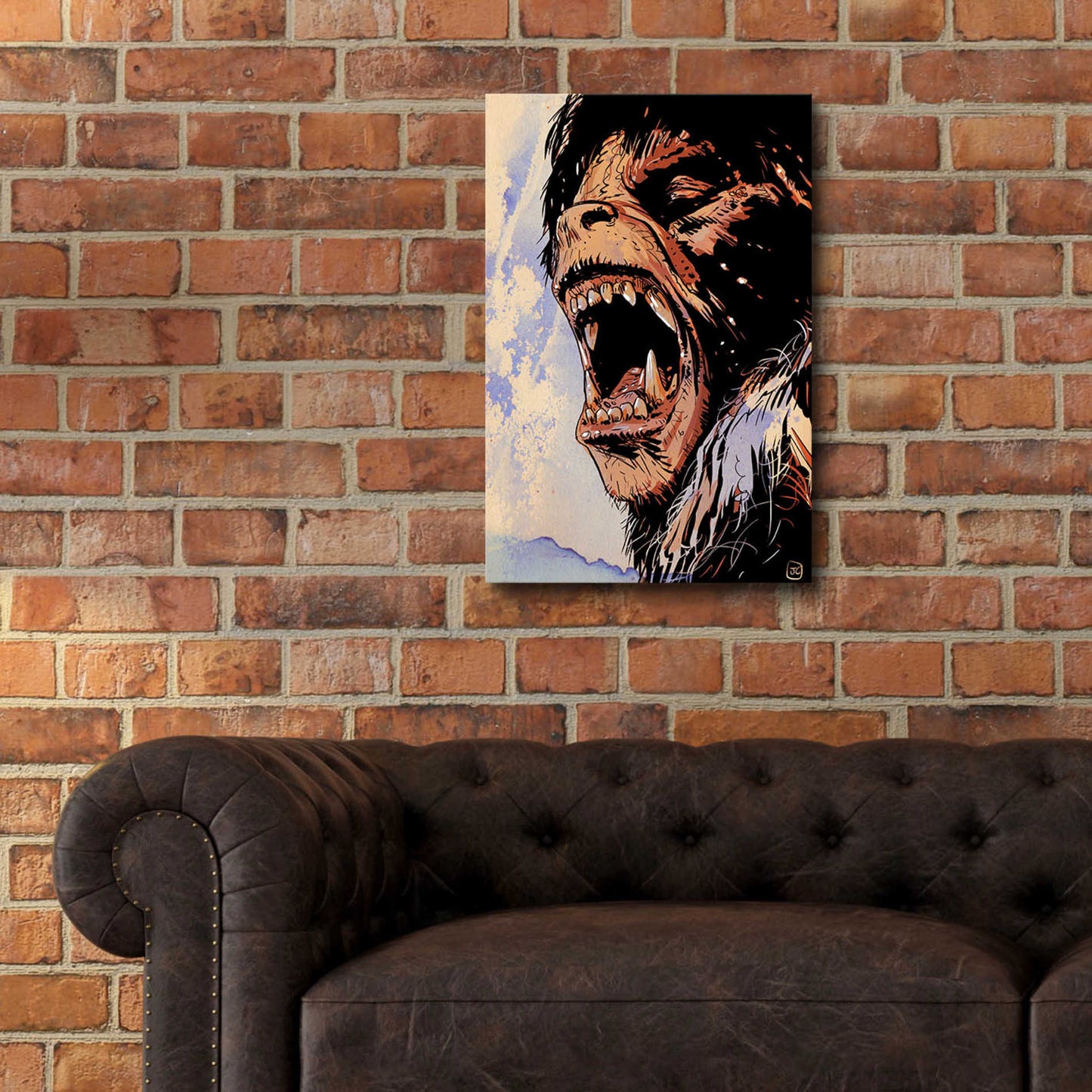 Epic Art 'An American Werewolf' by Giuseppe Cristiano, Acrylic Glass Wall Art,16x24