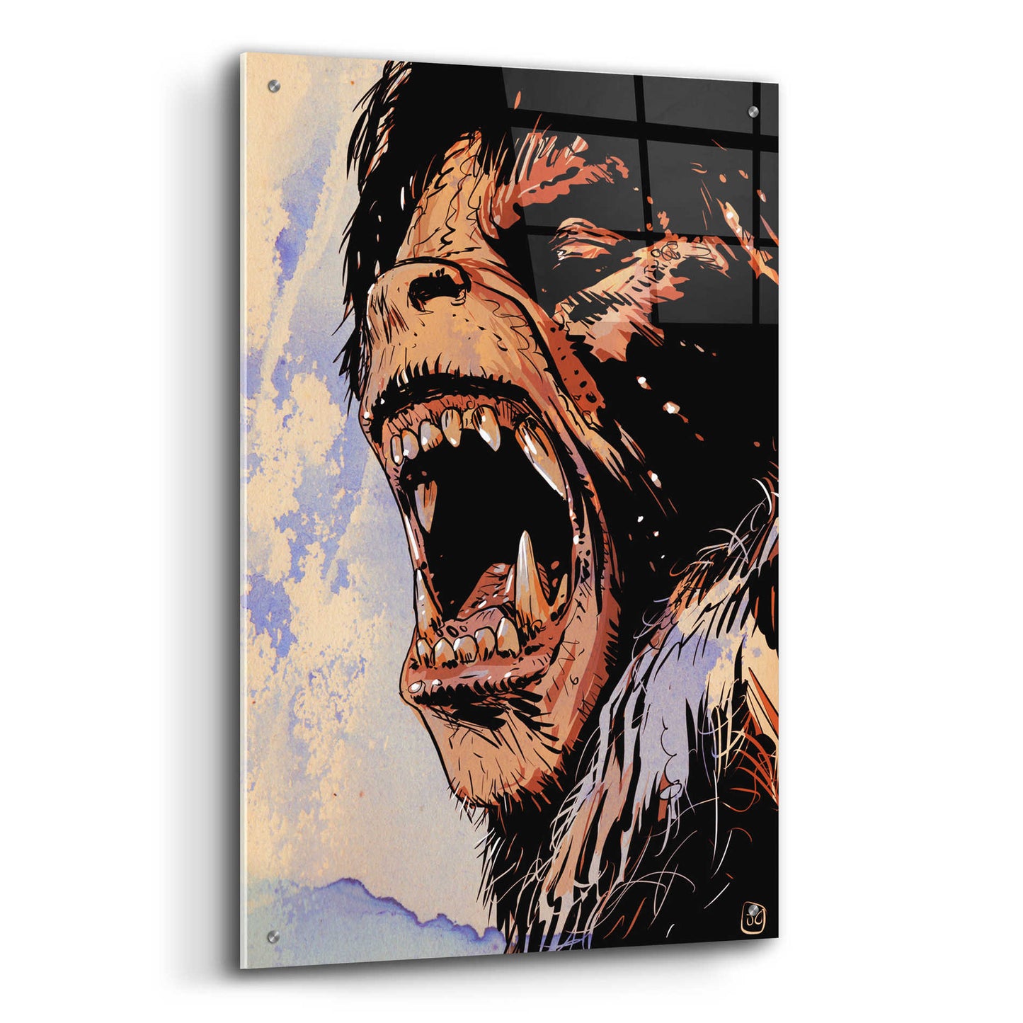 Epic Art 'An American Werewolf' by Giuseppe Cristiano, Acrylic Glass Wall Art,24x36