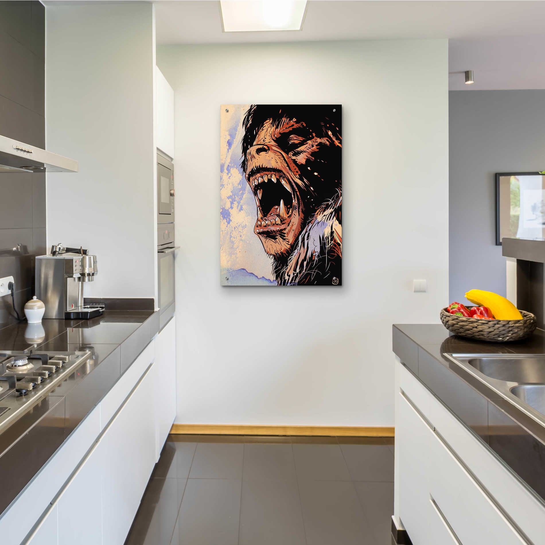 Epic Art 'An American Werewolf' by Giuseppe Cristiano, Acrylic Glass Wall Art,24x36