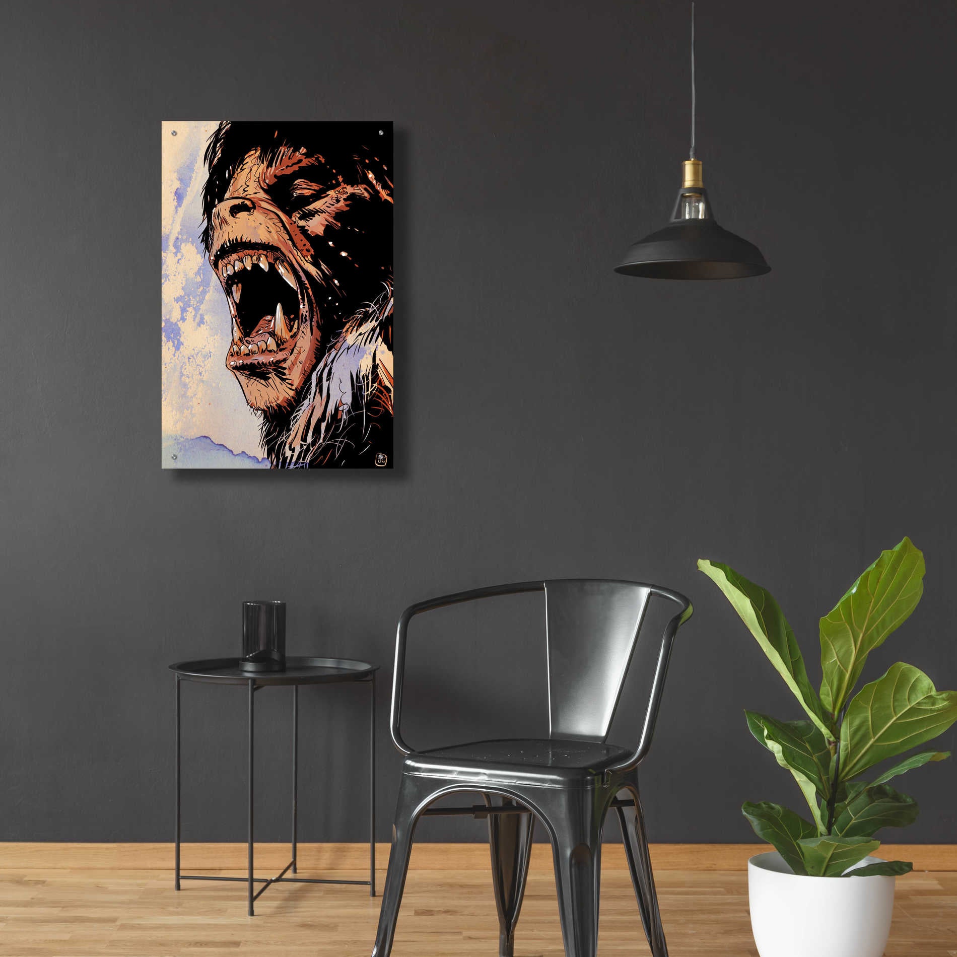 Epic Art 'An American Werewolf' by Giuseppe Cristiano, Acrylic Glass Wall Art,24x36