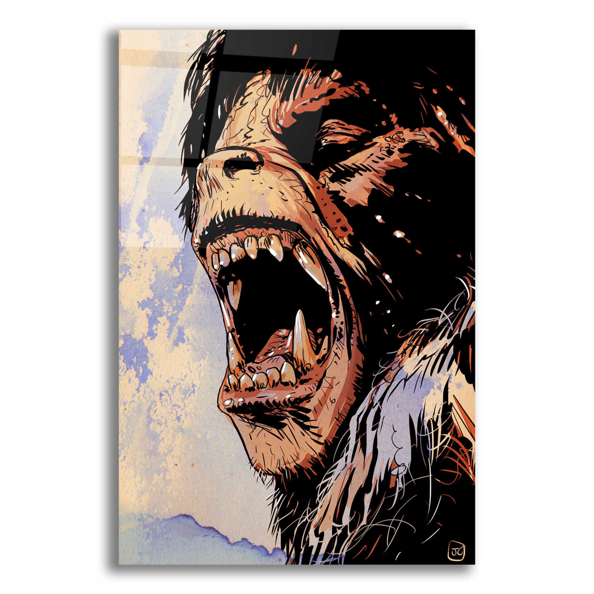 Epic Art 'An American Werewolf' by Giuseppe Cristiano, Acrylic Glass Wall Art